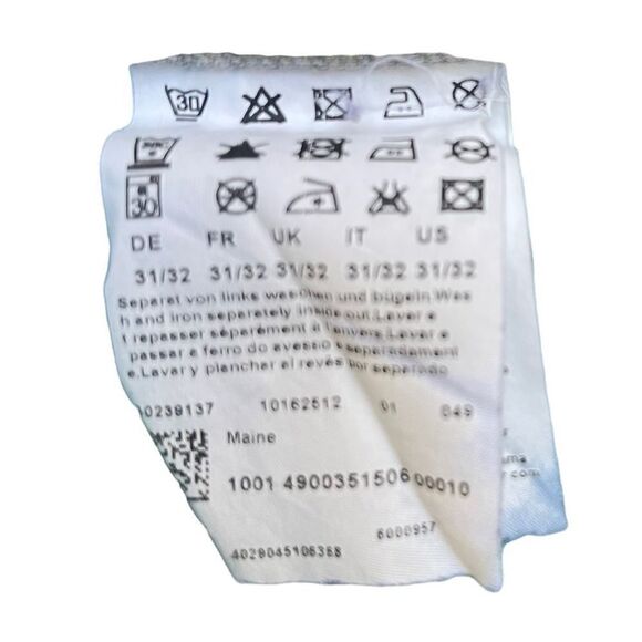 π Hugo Boss Maine Regular Fit Stretch Jeans Gray Size 31 π Sleek & Sharpβ - Picture 6 of 7